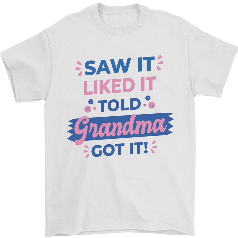 Grandma Spoilt Grandkids Funny Mens T-Shirt 100% Cotton White