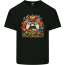 Grateful For Gaming Thanksgiving Video Games Mens Cotton T-Shirt Tee Top Black