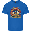 Grateful For Gaming Thanksgiving Video Games Mens Cotton T-Shirt Tee Top Royal Blue