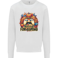 Grateful For Gaming Thanksgiving Video Games Mens Sweatshirt Jumper White