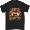 Grateful For Gaming Thanksgiving Video Games Mens T-Shirt 100% Cotton Black