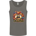 Grateful For Gaming Thanksgiving Video Games Mens Vest Tank Top Charcoal