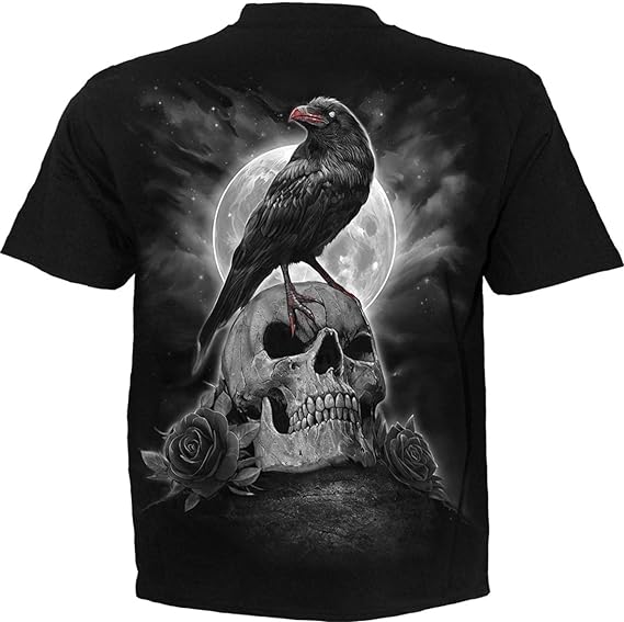Grave Walker Mens T-Shirt by Spiral Direct Rock Heavy Metal Music Skull