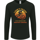 Gravity Checks Downhill MTB Mountain Bike Mens Long Sleeve T-Shirt Black