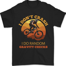 Gravity Checks Downhill MTB Mountain Bike Mens T-Shirt 100% Cotton Black
