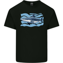 Great White Shark in the Ocean Kids T-Shirt Childrens Black