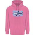 Great White Shark in the Ocean Mens 80% Cotton Hoodie Azelea