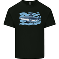 Great White Shark in the Ocean Mens Cotton T-Shirt Tee Top Black