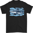 Great White Shark in the Ocean Mens T-Shirt 100% Cotton Black