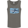 Great White Shark in the Ocean Mens Vest Tank Top Charcoal