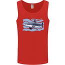 Great White Shark in the Ocean Mens Vest Tank Top Red