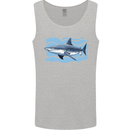 Great White Shark in the Ocean Mens Vest Tank Top Sports Grey