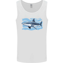 Great White Shark in the Ocean Mens Vest Tank Top White