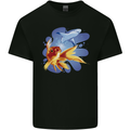 Great White Shark vs Goldfish Kids T-Shirt Childrens Black