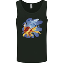 Great White Shark vs Goldfish Mens Vest Tank Top Black