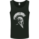 Greek Roman Spartan Helmet Gym Bodybuilding Mens Vest Tank Top Black