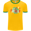 Parkour the Art of Movement Mens Ringer T-Shirt FotL Gold/Green