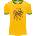 Beauty Within Butterfly Butterflies Mens Ringer T-Shirt Gold/Green