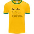 Hustler Definition Entrepreneur Hustle Mens Ringer T-Shirt Gold/Green