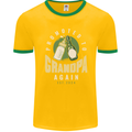 Promoted to Grandpa Est. 2024 Mens Ringer T-Shirt FotL Gold/Green