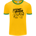Funny Climate Change Its Not Uranus Mens Ringer T-Shirt Gold/Green