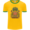 RPG Role Playing Games Crying Free Action Mens Ringer T-Shirt Gold/Green
