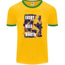 Running Every Mile Cross Country Marathon Runner Mens Ringer T-Shirt FotL Gold/Green