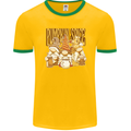 Pumpkin Spice Gnomes Halloween Mens Ringer T-Shirt FotL Gold/Green