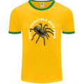 Tarantula Mum Funny Spider Mens Ringer T-Shirt FotL Gold/Green