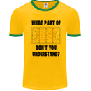 What Part of Hockey Dont You Understand Ice Mens Ringer T-Shirt Gold/Green