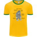 The Anatomy of Bigfoot Mens Ringer T-Shirt Gold/Green