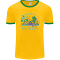 Gardener Funny Gardening Garden Plants Mens Ringer T-Shirt FotL Gold/Green