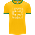 Shark Teeth Fossils Palaeontology Megalodon Mens Ringer T-Shirt FotL Gold/Green