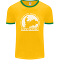 Lawn Ranger Funny Gardening Gardener Mens Ringer T-Shirt FotL Gold/Green