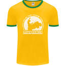 Lawn Ranger Funny Gardening Gardener Mens Ringer T-Shirt FotL Gold/Green