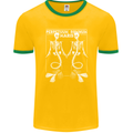 Skeleton Mermaids Eternal Sleep of the Sea Skulls Mens Ringer T-Shirt FotL Gold/Green