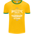Romantic Walks Hardware Store DIY Tradesman Mens Ringer T-Shirt FotL Gold/Green