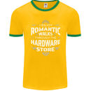 Romantic Walks Hardware Store DIY Tradesman Mens Ringer T-Shirt FotL Gold/Green