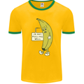 I'm Not Peeling Well Funny Ill Banana Mens Ringer T-Shirt FotL Gold/Green