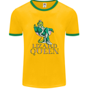 Lizard Queen Chameleon Bearded Dragon Mens Ringer T-Shirt FotL Gold/Green