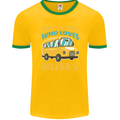 Just a Boy Who Loves Buses Bus Mens Ringer T-Shirt FotL Gold/Green