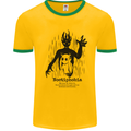 Noctiphobia Phobia of Night Halloween Mens Ringer T-Shirt Gold/Green