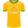 Narwars Narwhal Parody Whale Mens Ringer T-Shirt FotL Gold/Green