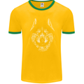 A Siberian Husky Mens Ringer T-Shirt FotL Gold/Green