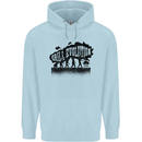 Grill Evolution Funny BBQ Braai Childrens Kids Hoodie Light Blue