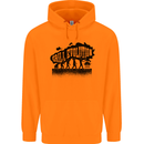 Grill Evolution Funny BBQ Braai Childrens Kids Hoodie Orange