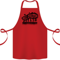 Grill Evolution Funny BBQ Braai Cotton Apron 100% Organic Red