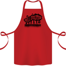 Grill Evolution Funny BBQ Braai Cotton Apron 100% Organic Red