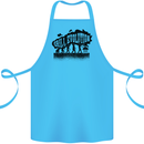 Grill Evolution Funny BBQ Braai Cotton Apron 100% Organic Turquoise