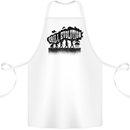 Grill Evolution Funny BBQ Braai Cotton Apron 100% Organic White